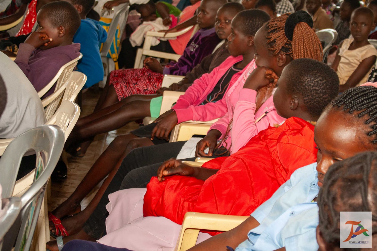 SRHR awareness session with adolescents at a school